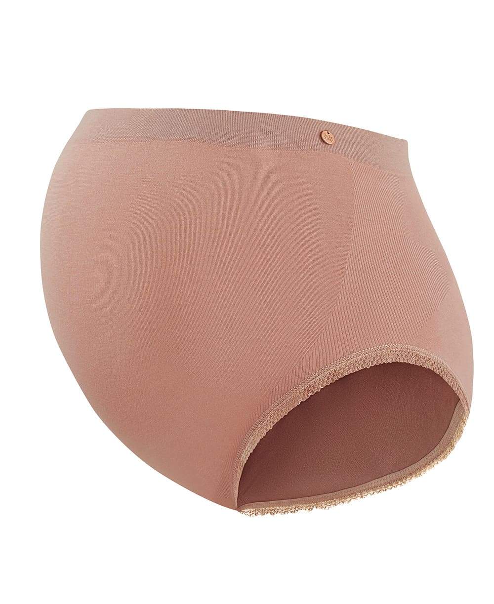 Culotte haute de grossesse sans couture Organic CACHE COEUR - naturel